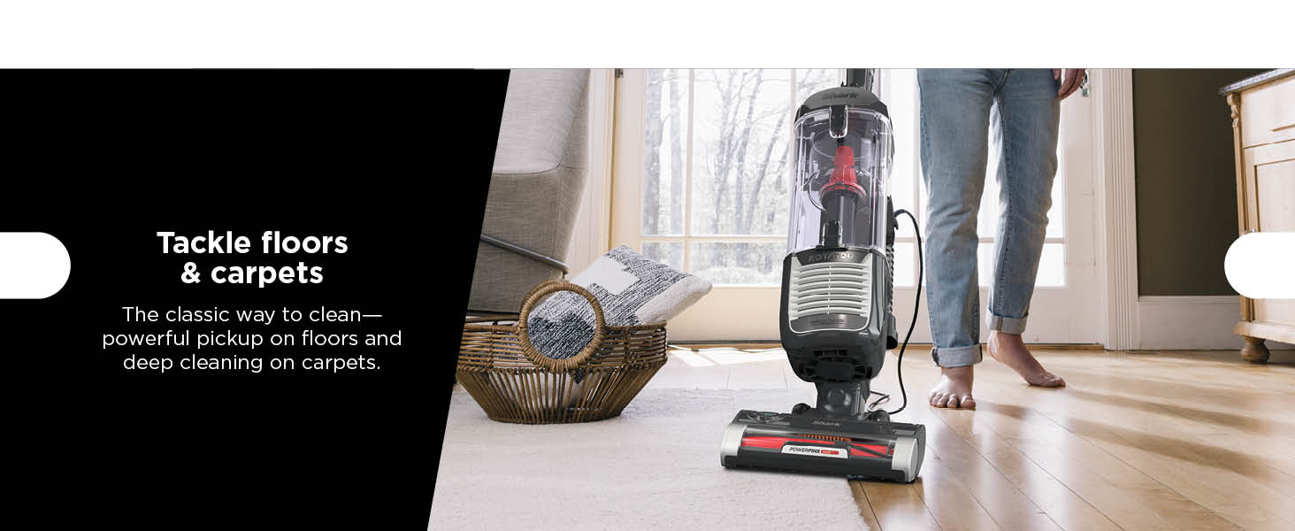 Shark ZU102 Rotator Pet Upright Vacuum with PowerFins HairPro & Odor Neutralizer Technology, Charcoal, 2.9 L Dust Cup detail 6