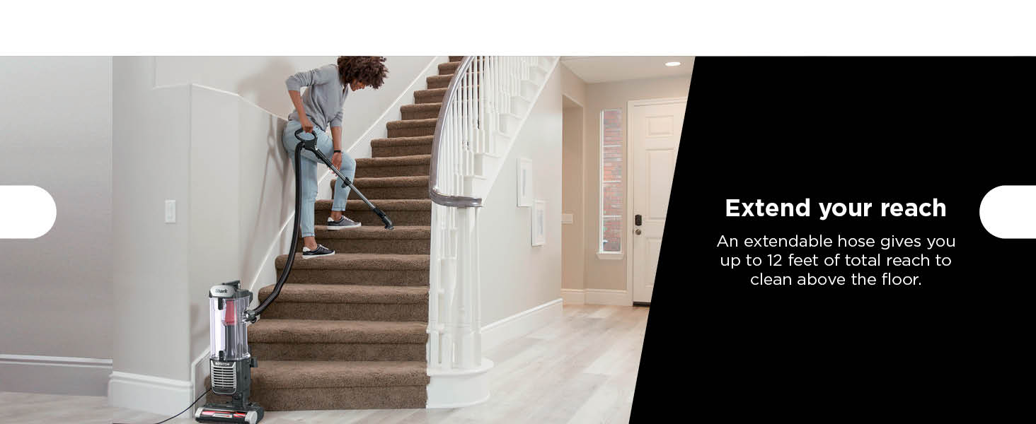 Shark ZU102 Rotator Pet Upright Vacuum with PowerFins HairPro & Odor Neutralizer Technology, Charcoal, 2.9 L Dust Cup detail 7