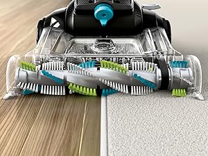Bissell 2254 CleanView Swivel Rewind Pet Upright Bagless Vacuum, Automatic Cord Rewind, Swivel Steering, Powerful Pet Hair Pickup, Specialized Pet Tools, Large Capacity Dirt Tank, Teal detail 3