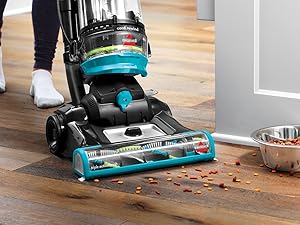 Bissell 2254 CleanView Swivel Rewind Pet Upright Bagless Vacuum, Automatic Cord Rewind, Swivel Steering, Powerful Pet Hair Pickup, Specialized Pet Tools, Large Capacity Dirt Tank, Teal detail 4