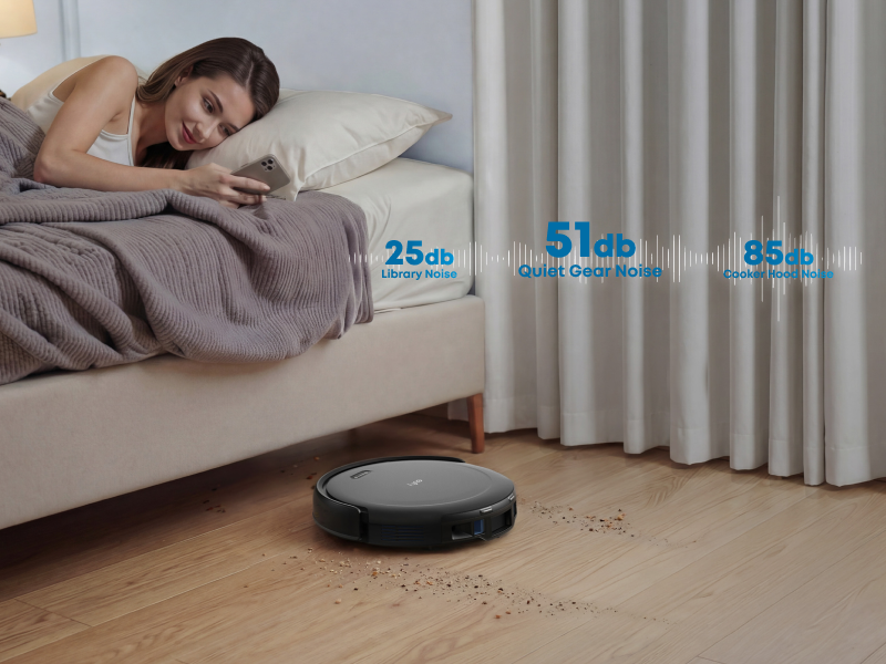 eufy C10 Robot Vacuum Self Emptying, 8 Weeks Hands Free, Advanced Smart Mapping with LiDAR Navigation, 2.85-Inch Slim Design, Powerful Suction, Edge Expansion Brush for Pet Hair, Carpet Detection detail 6