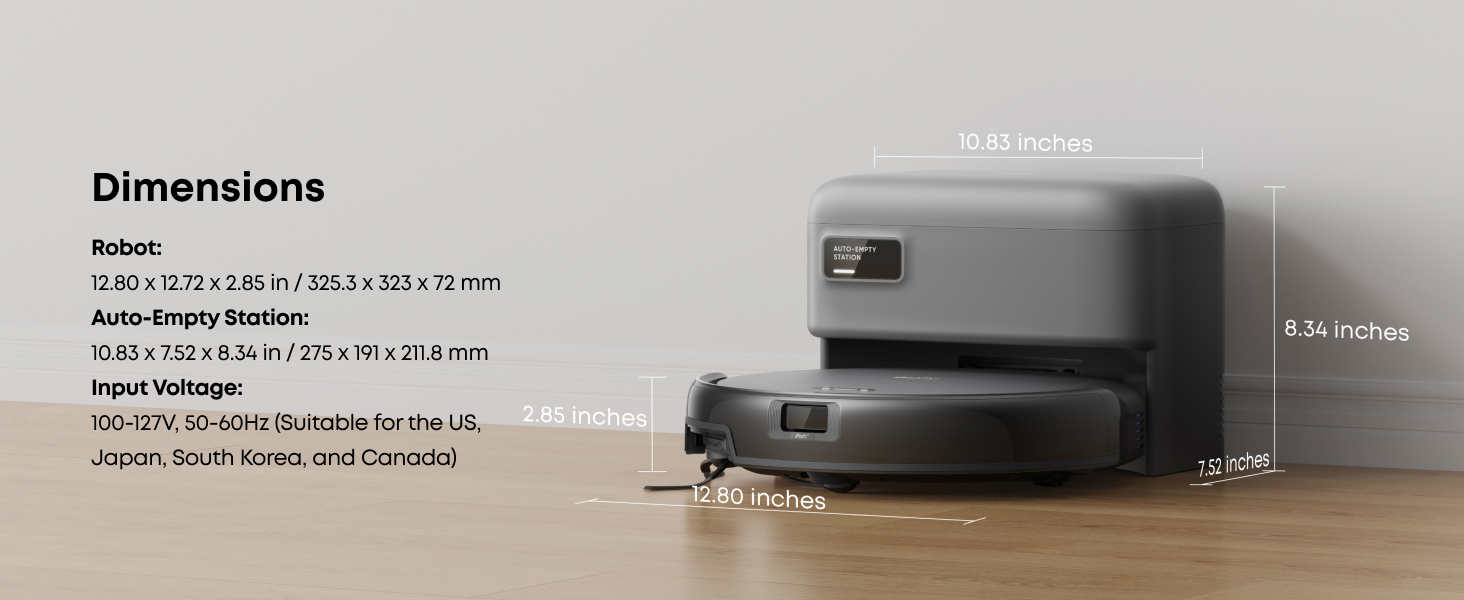 eufy C10 Robot Vacuum Self Emptying, 8 Weeks Hands Free, Advanced Smart Mapping with LiDAR Navigation, 2.85-Inch Slim Design, Powerful Suction, Edge Expansion Brush for Pet Hair, Carpet Detection detail 15