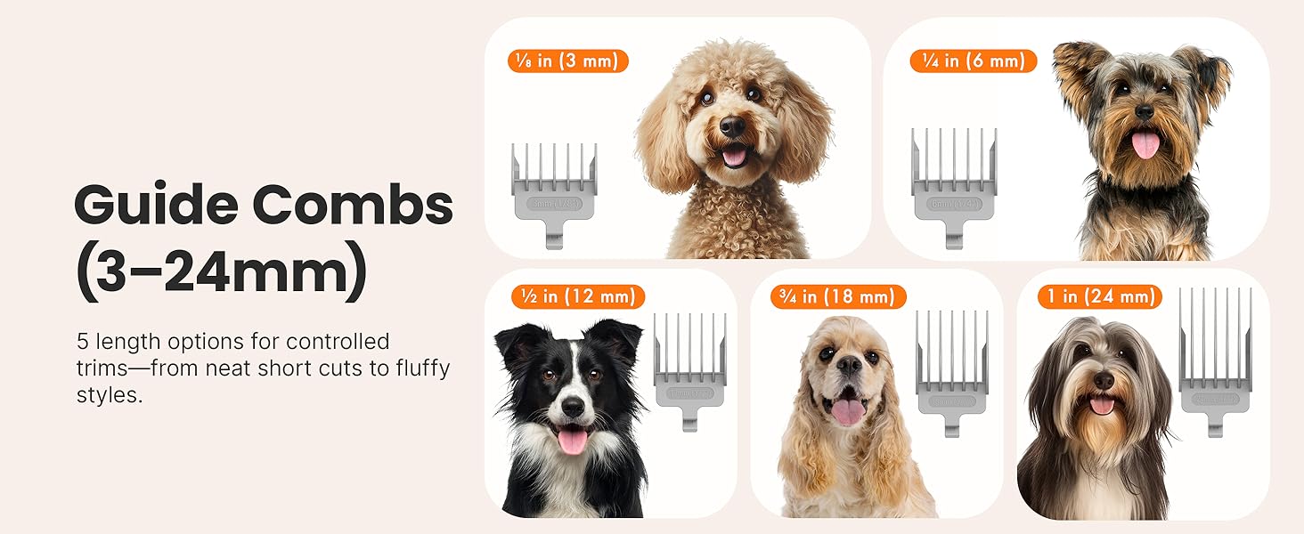 Neakasa P1 Pro Dog Grooming Vacuum Kit, 6-in-1 Pet Hair Grooming with Clippers and Vacuum, 9000Pa Suction, Low Noise, 1L Dust Cup for Home Shedding & Trimming detail 10