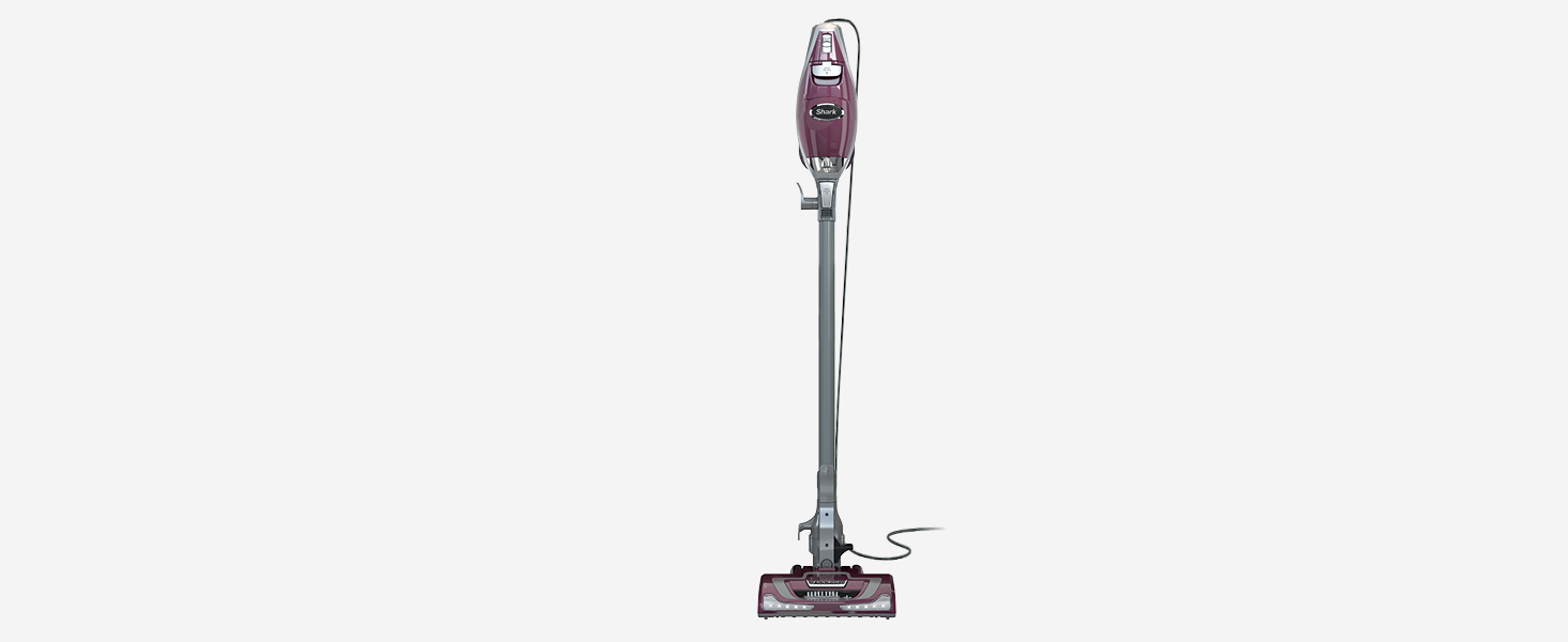 Shark HV322 Rocket Pet Plus Corded Stick Vacuum with LED Headlights, XL Dust Cup, Lightweight, Perfect for Pet Hair Pickup, Converts to a Hand Vacuum, with (2) Pet Attachments, Bordeaux/Silver detail 7