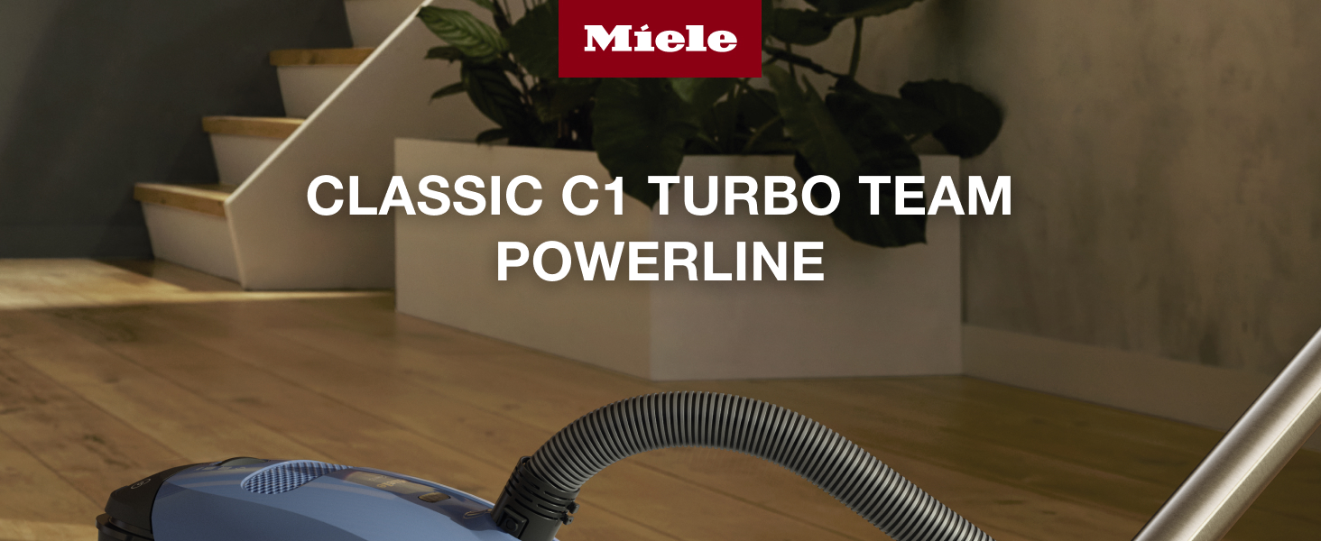 Miele Classic C1 Turbo Team Bagged Canister Vacuum, Tech Blue - Portable, Household detail 1