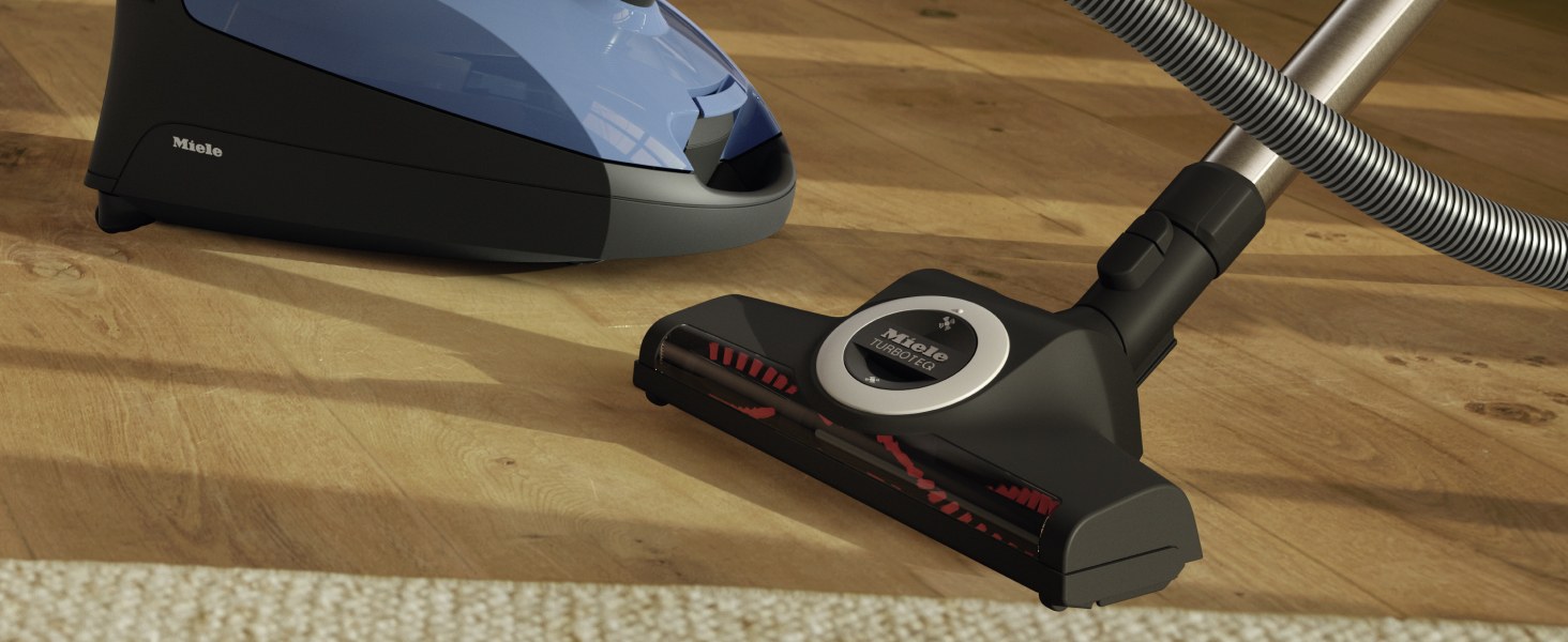 Miele Classic C1 Turbo Team Bagged Canister Vacuum, Tech Blue - Portable, Household detail 2