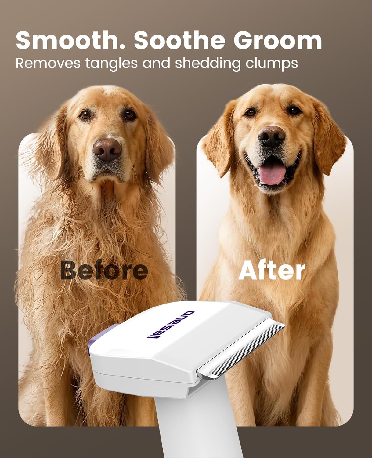 oneisall Dog Grooming Vacuum Kit: 15000Pa Shedding Brush with Grooming Tools, 3 Suction Low Noise, for Pet Thick and Undercoat, 1.5L Dust Cup, Dog Hair Vacuum, Home Cleaning, LM5 detail 14