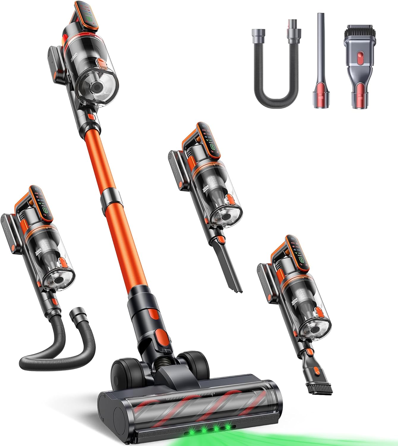 Cordless Vacuum Cleaner 55KPa 650W 70Mins Stick Vacuum Cleaners for Home with Pet Brush, 3.3Ft Hose, Wall Mount Charging, Auto Mode, Touchscreen, Self-Standing Vacuum for Pet Hair/Carpet/Car, Ultra10 detail 11