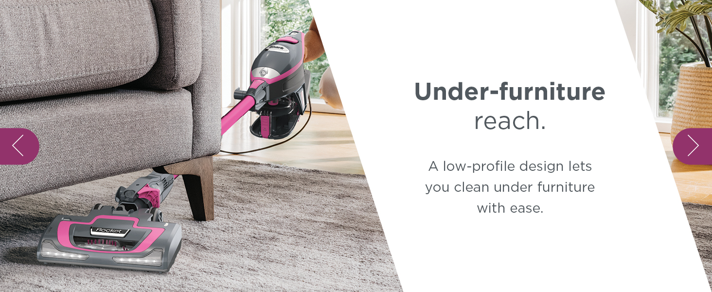 Shark HV371 Rocket Pro DLX Corded Stick, Removable Hand Vacuum, Advanced Swivel Steering, XL Cup, Crevice Tool, Upholstery Tool & Anti-Allergen Dust Brush, Fuchsia, Capacity detail 5