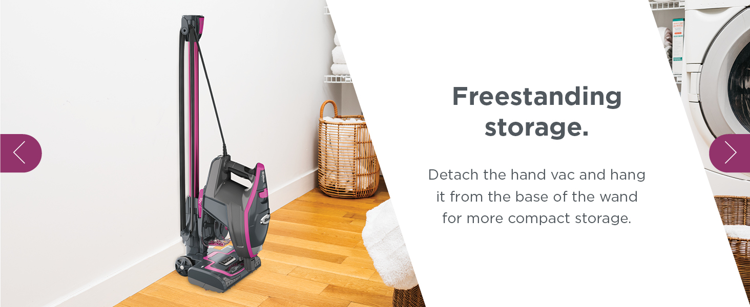 Shark HV371 Rocket Pro DLX Corded Stick, Removable Hand Vacuum, Advanced Swivel Steering, XL Cup, Crevice Tool, Upholstery Tool & Anti-Allergen Dust Brush, Fuchsia, Capacity detail 10