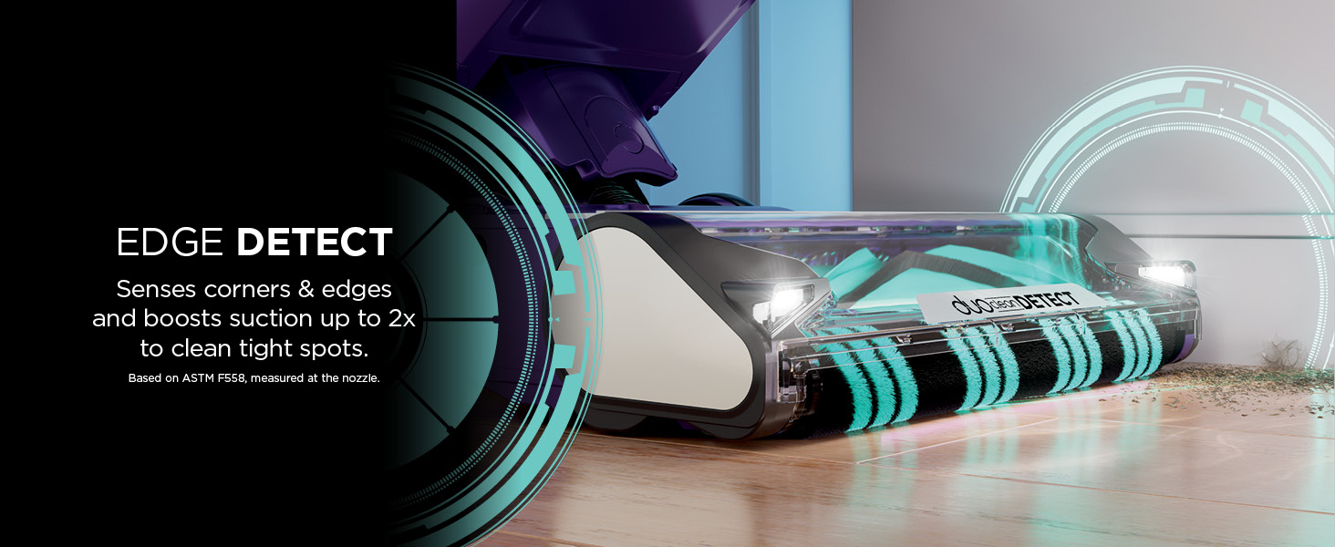 Shark POWERDETECT Upright Vacuum Cleaner with HEPA Filter, Heavy Duty Vacuum with Powerful Suction for Pet Hair Pickup, DuoClean Technology, Powered Lift-Away, Ideal for Carpets & Hardfloors, AZ4002 detail 4