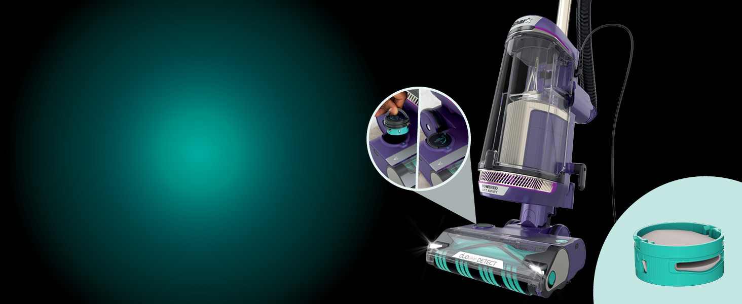 Shark POWERDETECT Upright Vacuum Cleaner with HEPA Filter, Heavy Duty Vacuum with Powerful Suction for Pet Hair Pickup, DuoClean Technology, Powered Lift-Away, Ideal for Carpets & Hardfloors, AZ4002 detail 11