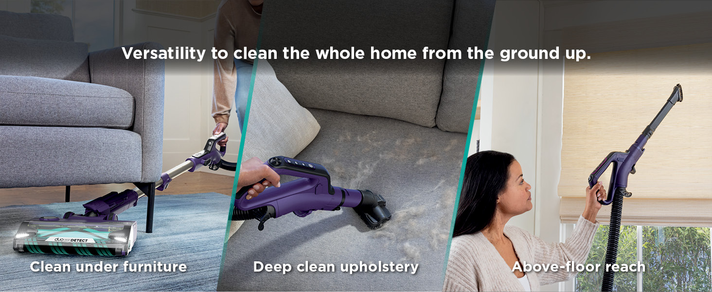 Shark POWERDETECT Upright Vacuum Cleaner with HEPA Filter, Heavy Duty Vacuum with Powerful Suction for Pet Hair Pickup, DuoClean Technology, Powered Lift-Away, Ideal for Carpets & Hardfloors, AZ4002 detail 12