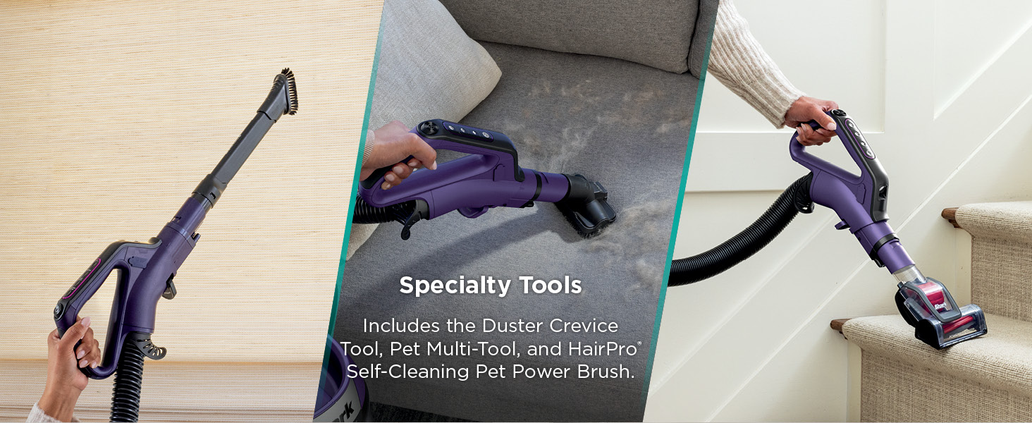 Shark POWERDETECT Upright Vacuum Cleaner with HEPA Filter, Heavy Duty Vacuum with Powerful Suction for Pet Hair Pickup, DuoClean Technology, Powered Lift-Away, Ideal for Carpets & Hardfloors, AZ4002 detail 16