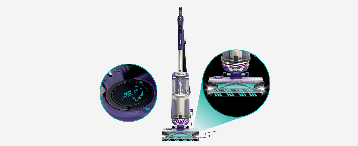 Shark POWERDETECT Upright Vacuum Cleaner with HEPA Filter, Heavy Duty Vacuum with Powerful Suction for Pet Hair Pickup, DuoClean Technology, Powered Lift-Away, Ideal for Carpets & Hardfloors, AZ4002 detail 17