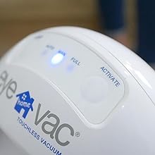 EyeVac Home Touchless Vacuum Automatic Dustpan - Great for Sweeping Pet Hair Food Dirt Kitchen - Ultra Fast & Powerful, No More Bending Down, Bagless, Corded, Automatic Sensors, 1000 Watt (White) detail 12