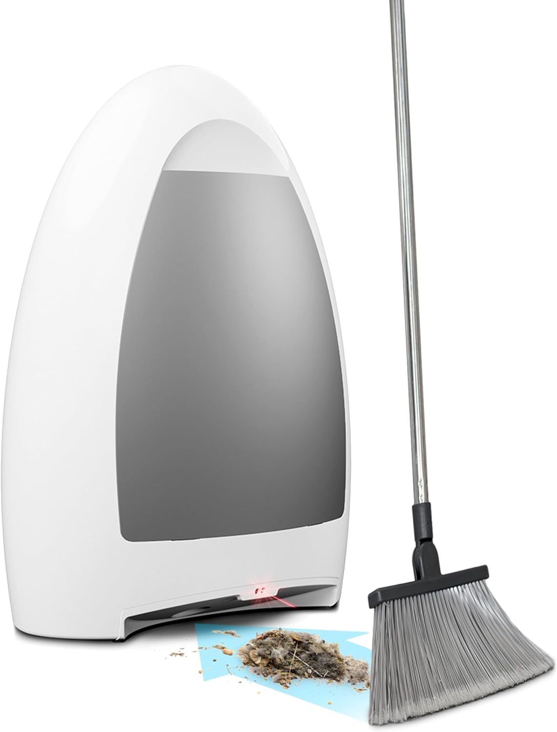EyeVac Home Touchless Vacuum Automatic Dustpan - Great for Sweeping Pet Hair Food Dirt Kitchen - Ultra Fast & Powerful, No More Bending Down, Bagless, Corded, Automatic Sensors, 1000 Watt (White) detail 17
