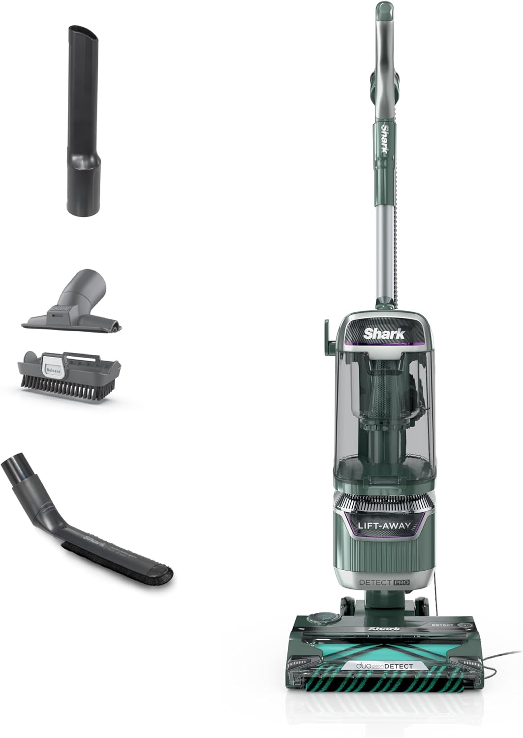 Shark | Upright Vacuum Cleaner for Home | Rotator Lift-Away | No Hair Wrap | HEPA Filter | Lightweight Bagless Vacuum for Pet Hair | LED Headlights For Carpets & Hardwood Floors | Silver | LA502 detail 14
