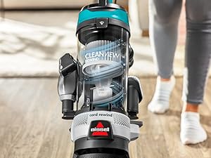 Bissell CleanView Rewind Pet Bagless Vacuum with Automatic Cord Rewind, Active Extension Wand for Hard-to-Reach Areas, Powerful Suction & Multi-Surface Cleaning, 3534 detail 6