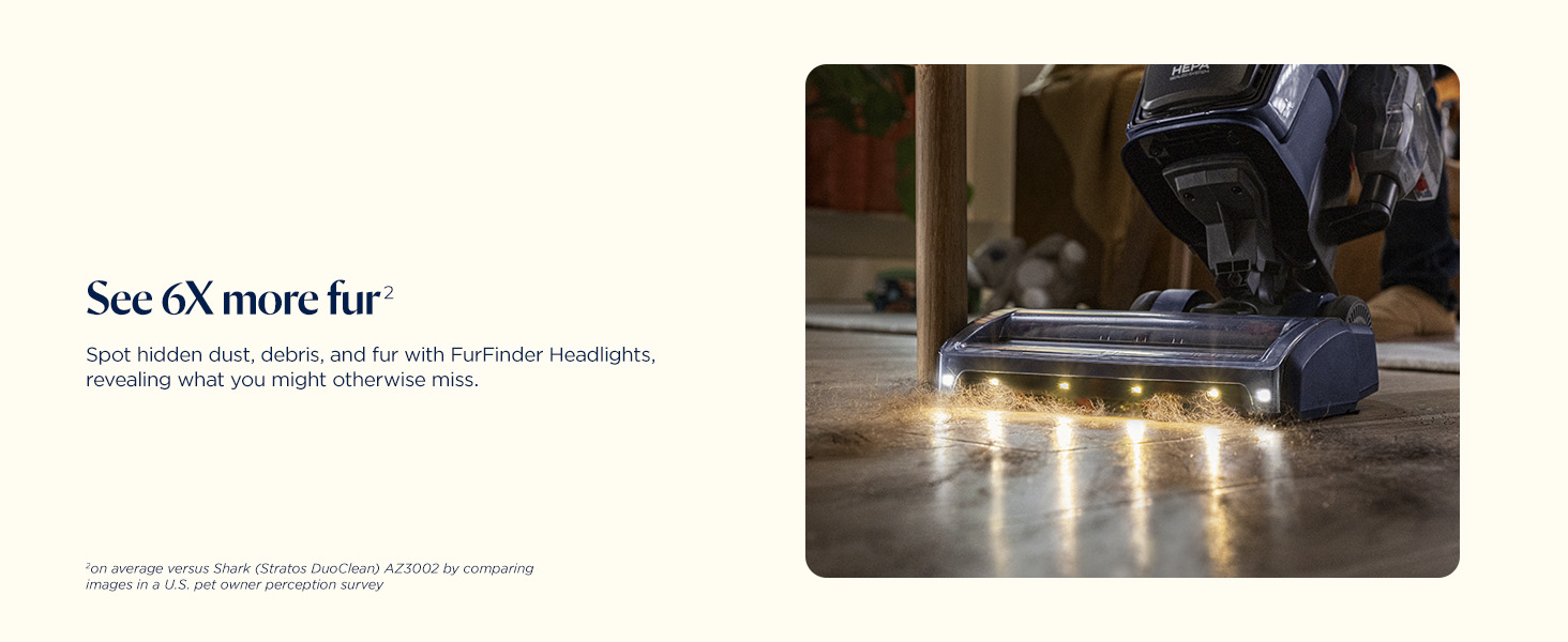 Bissell Pet Hair Eraser DualBrush Upright Vacuum with Two Brush Rolls, DualBrush Self-Cleaning Technology, HEPA Sealed Allergen System, Bright FurFinder Headlights, Lift-Off Pod, 42943 detail 5