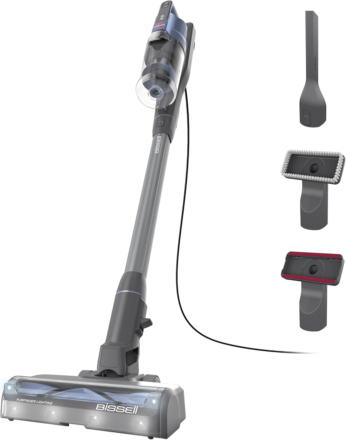 Bissell PowerClean FurFinder Corded Stick Vacuum, Tangle-Free Brush Roll, 30-Foot Power Cord, Self-Standing, HEPA Filtration, Bright Headlights, 4282K detail 13