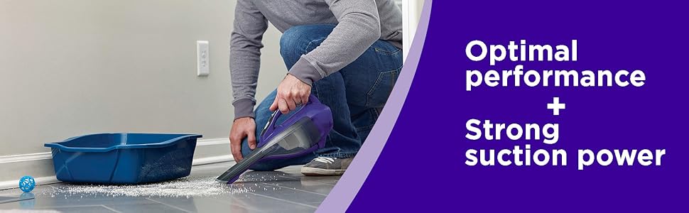 BLACK+DECKER dustbuster furbuster AdvancedClean Cordless Pet Handheld Vacuum, Home and Car Vacuum (HLVA325JP07) detail 2