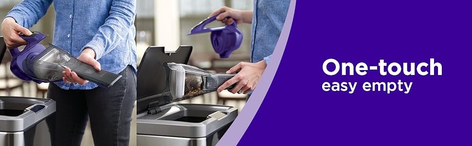 BLACK+DECKER dustbuster furbuster AdvancedClean Cordless Pet Handheld Vacuum, Home and Car Vacuum (HLVA325JP07) detail 4