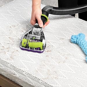 BISSELL 24613 Pet Hair Eraser Turbo Plus Lightweight Vacuum, Tangle-Free Brush Roll, Powerful Pet Hair Pick-up, SmartSeal Allergen System, Specialized Pet Tools, Easy Empty Dirt Tank detail 5