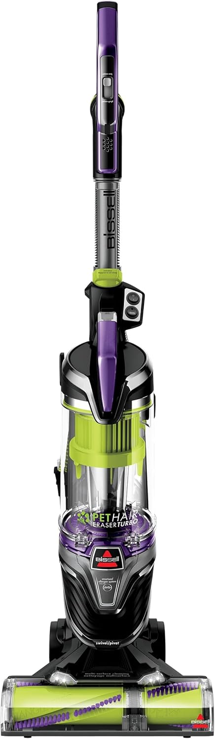 BISSELL 24613 Pet Hair Eraser Turbo Plus Lightweight Vacuum, Tangle-Free Brush Roll, Powerful Pet Hair Pick-up, SmartSeal Allergen System, Specialized Pet Tools, Easy Empty Dirt Tank detail 9
