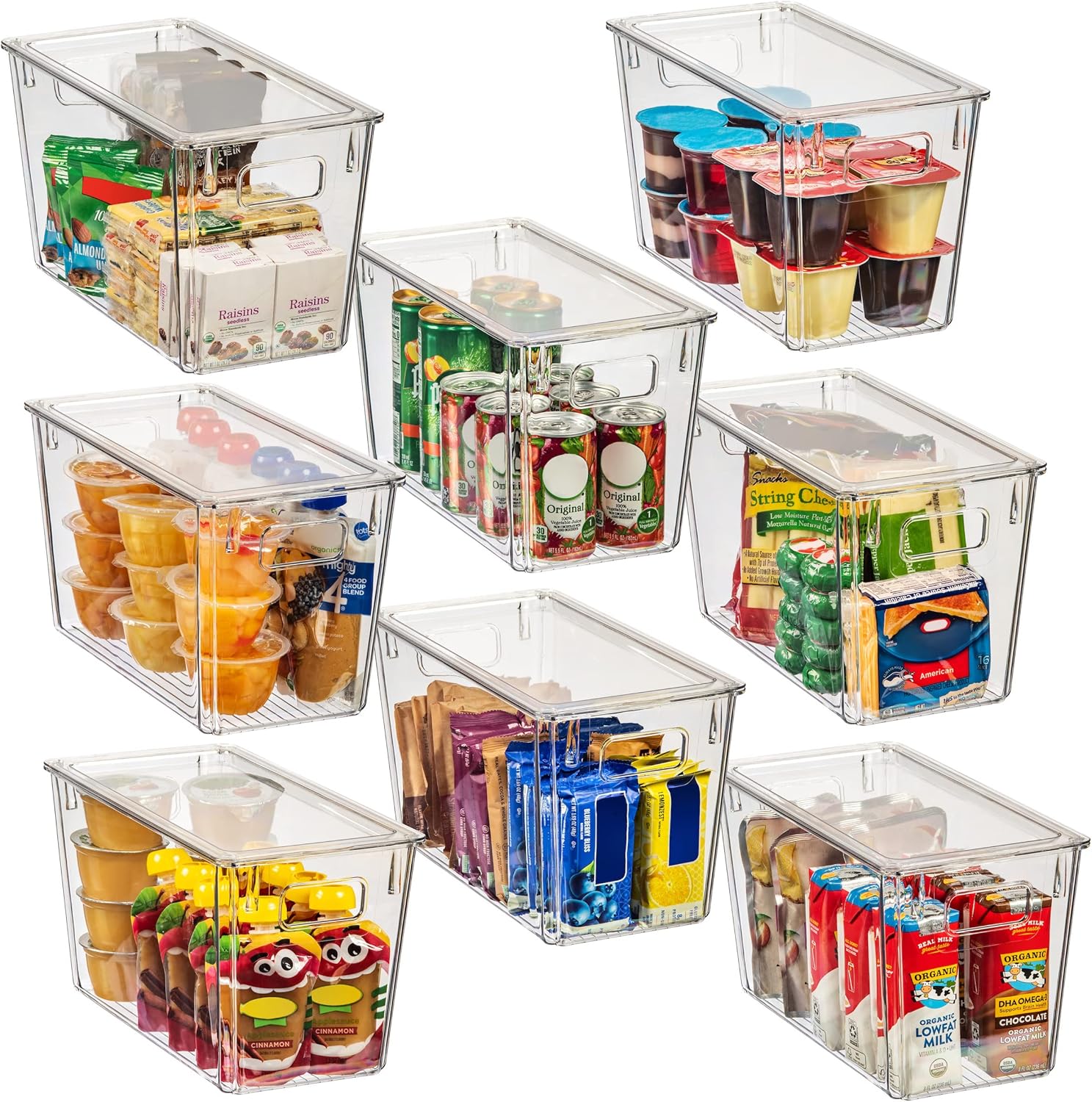 ClearSpace Modern Plastic Storage Bins with Lids - Perfect Kitchen Organization - View 3