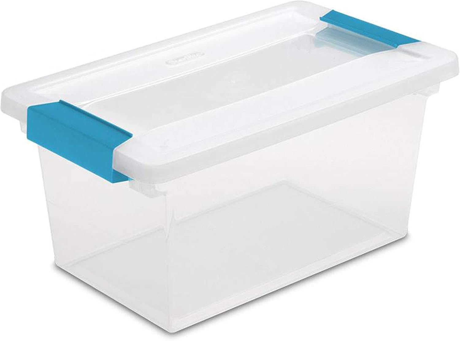 Sterilite Medium Clip Box, Stackable Small Storage Bin with Latching Lid, - View 4