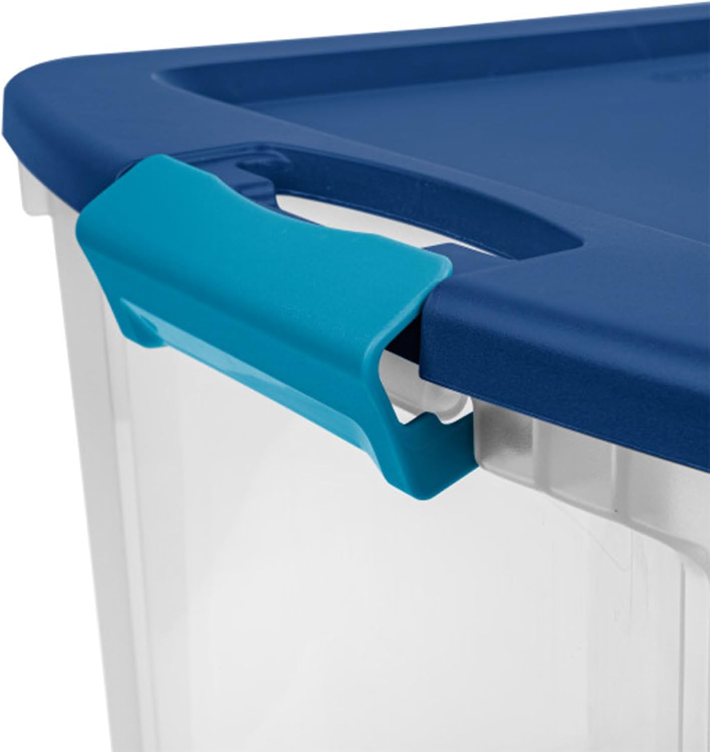 Sterilite 18 Gal Latch and Carry, Stackable Storage Bin with Latching Lid, - View 6