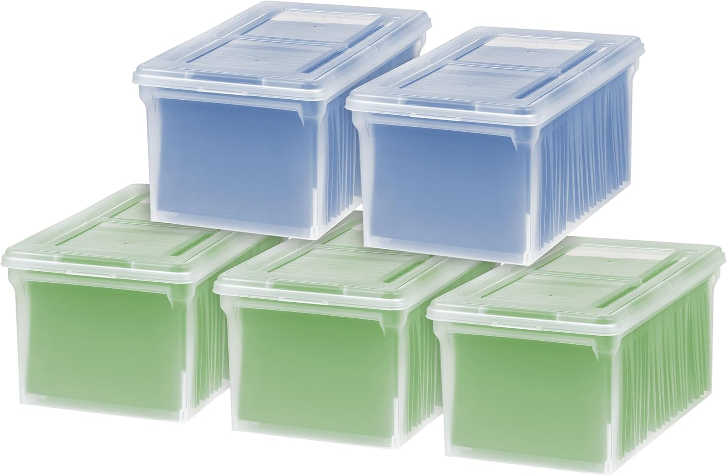 IRIS USA Snap Securing File Box, File Box with Locking Lid, Secure Document - View 6