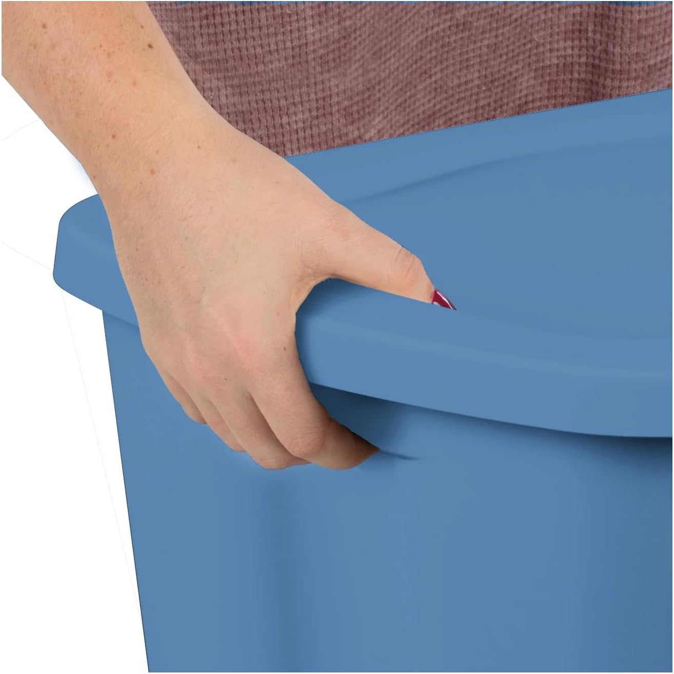 18-Gallon Plastic Storage Bins with Snap-on Lids - 8-Pack, Home Organization - View 6