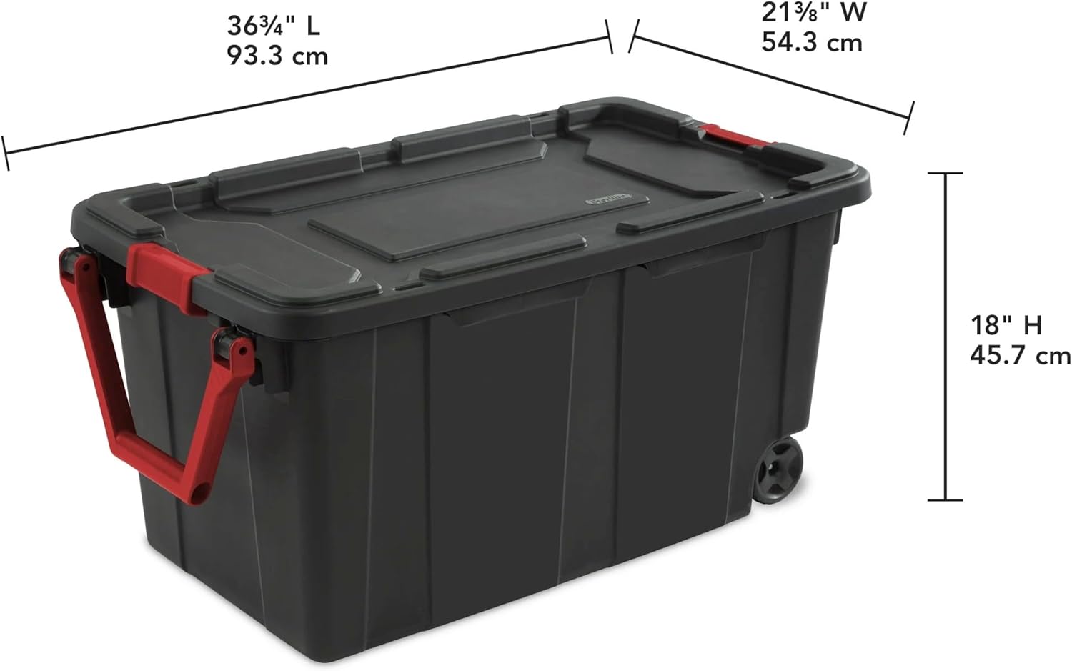 GardenNest Black 16-Pack 40-Gallon Wheeled Storage Bins Storage Box with - View 3