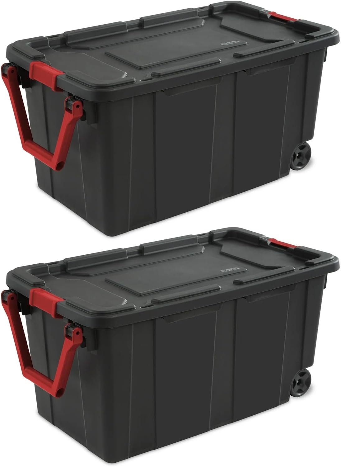 GardenNest Black 16-Pack 40-Gallon Wheeled Storage Bins Storage Box with - View 5