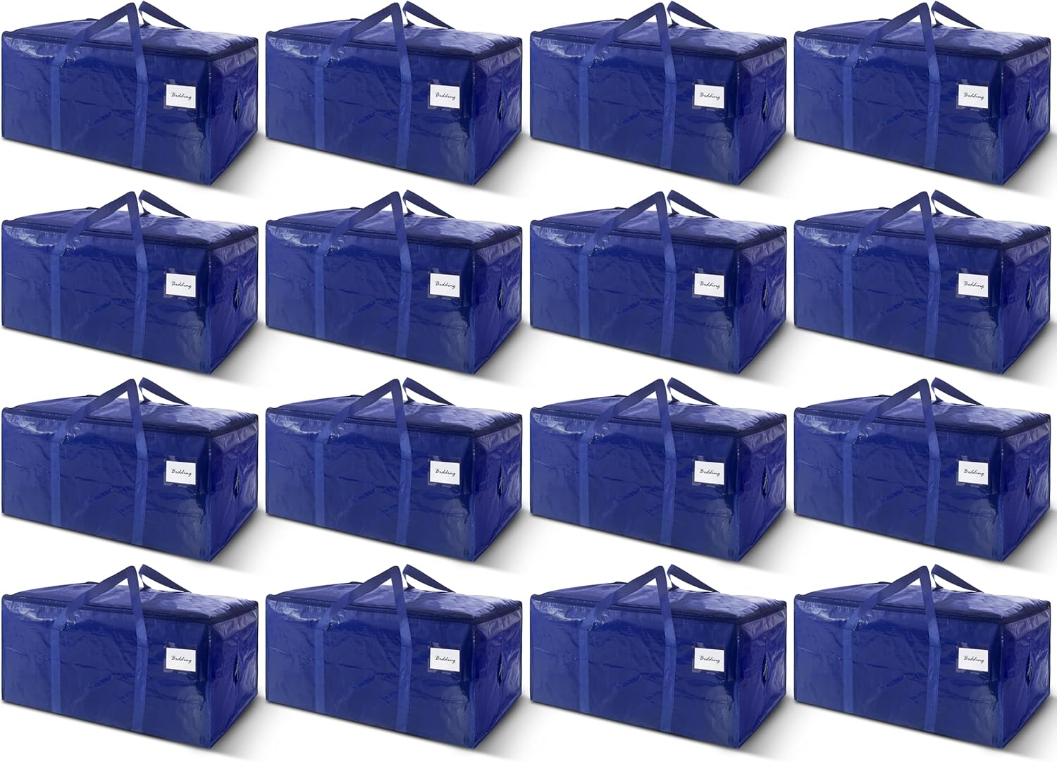 8 Pack Extra Heavy Duty Large Moving Bags with Strong Zipper & Carrying - View 3