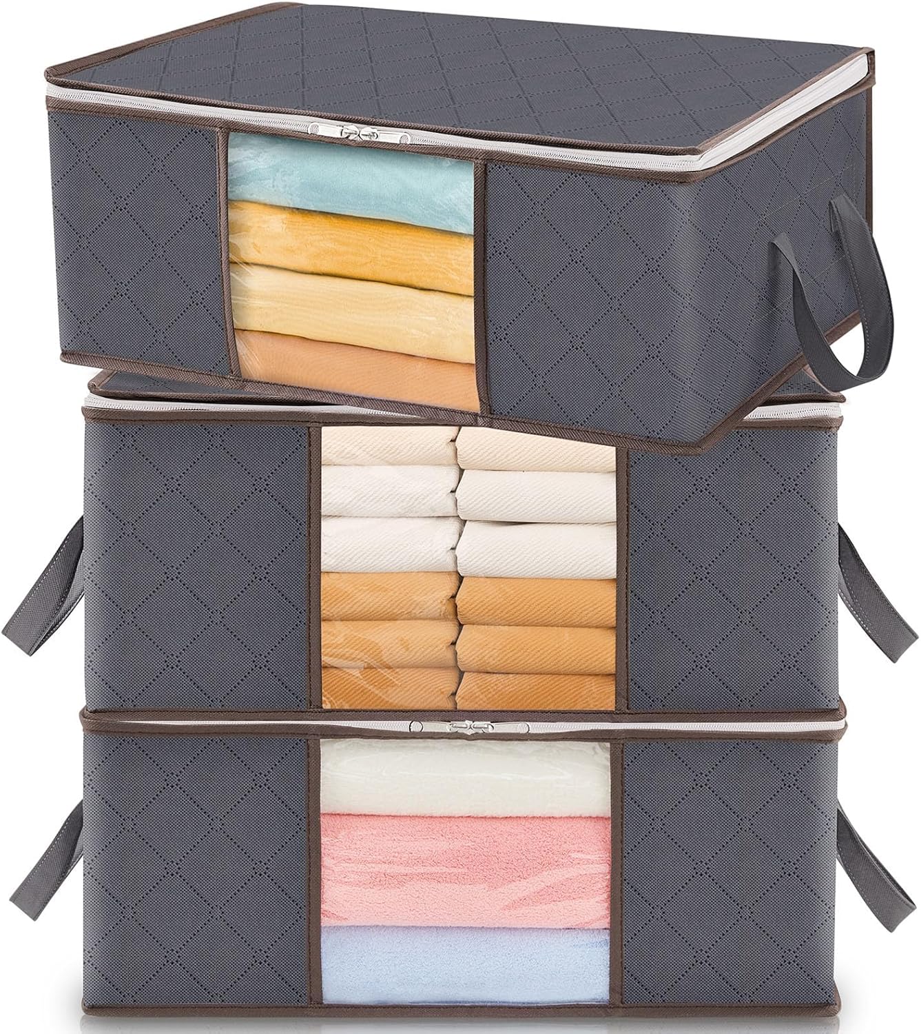 Lifewit 90L Large Storage Bags, 6 Pack Closet Organizers and Storage, Clothes - View 6