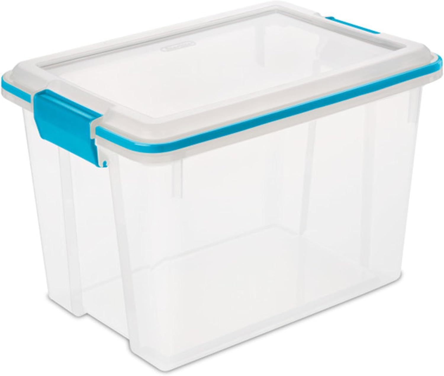 Sterilite 6-Pack Gasket Box, Clear Plastic Storage Bins with Latching Lids, 20 Qt - Large Stackable Tote Containers for Home, Closet, Bathroom, and Office Organization detail 12