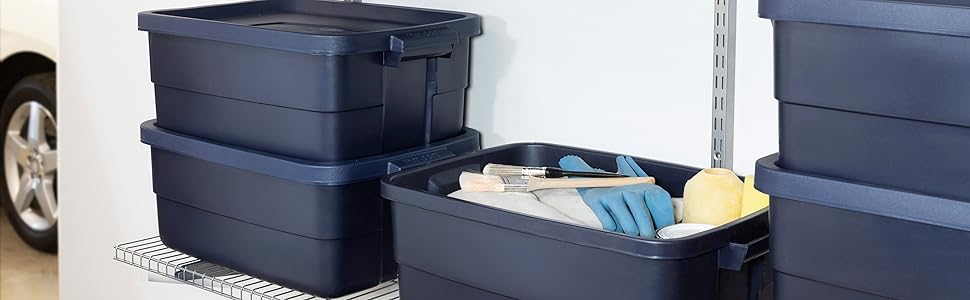 Rubbermaid 50 Gallon Roughneck️ Storage Tote Durable, Reusable, Plastic Storage Bin detail 4