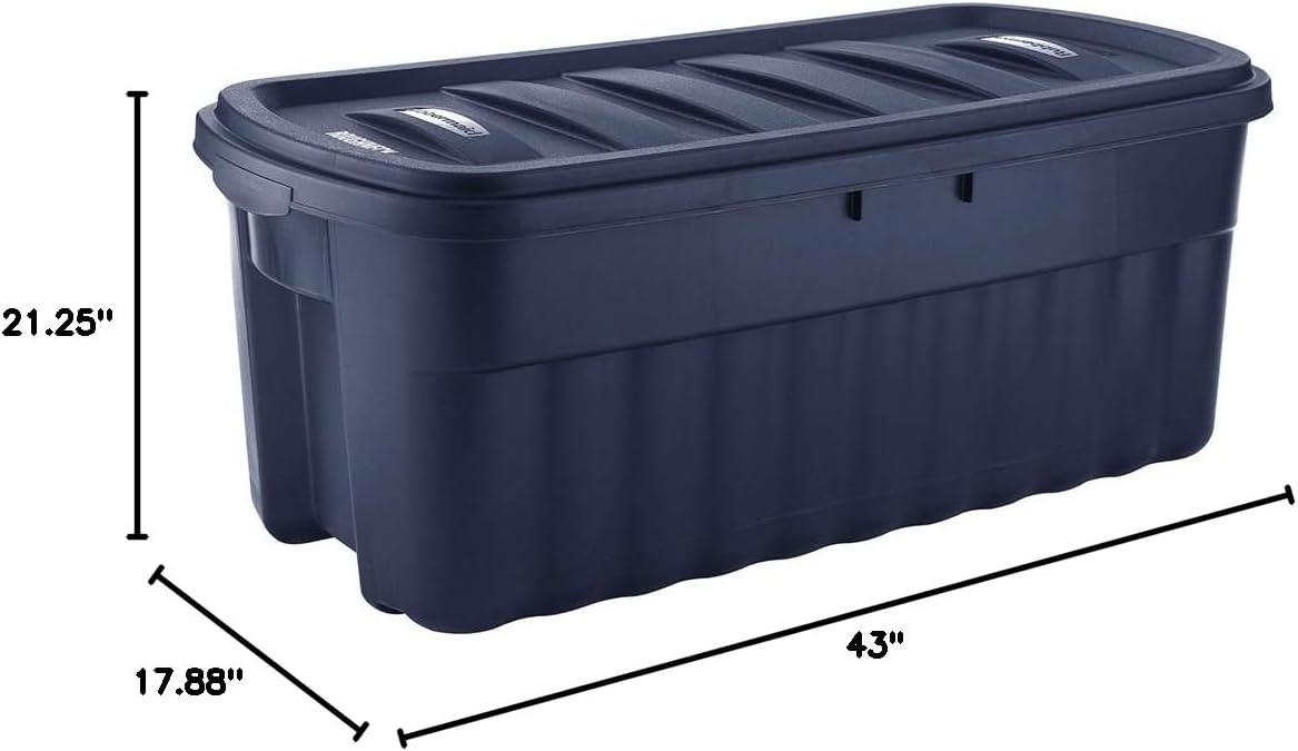 Rubbermaid 50 Gallon Roughneck️ Storage Tote Durable, Reusable, Plastic Storage Bin detail 11
