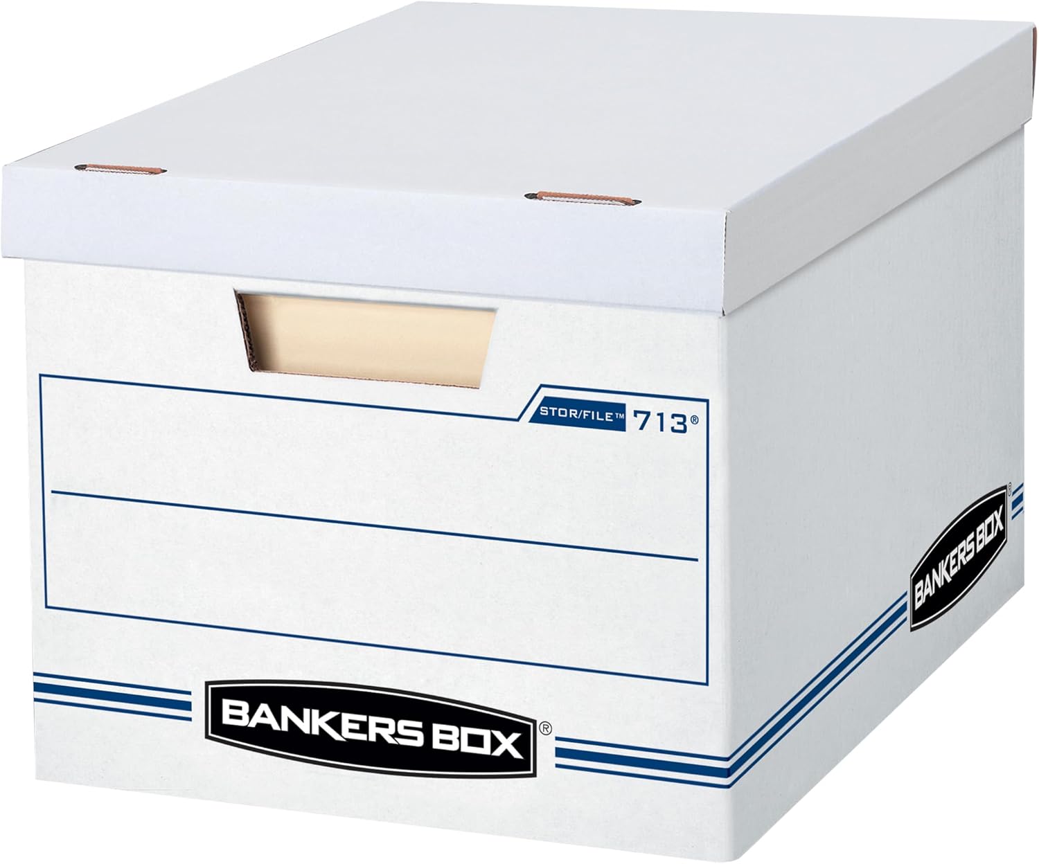 Bankers Box 12 Pack Standard Duty File Storage Boxes, Standard Assembly, Removable Lid, Letter/Legal (0071301) detail 7