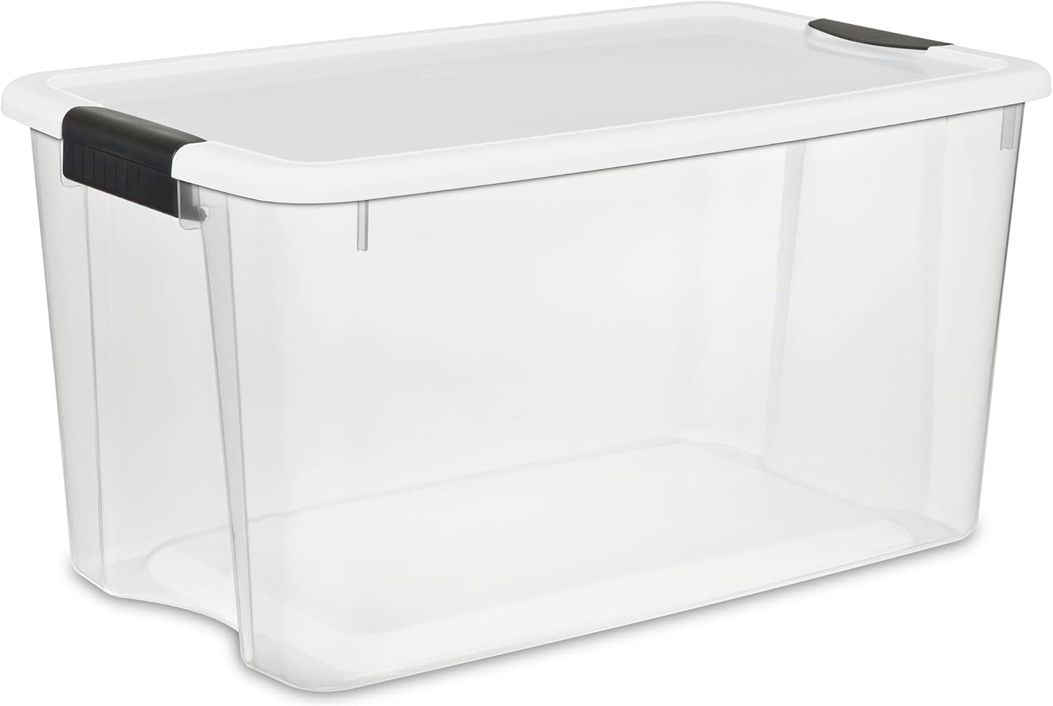 Sterilite 4-Pack Ultra Latching Box - Heavy-Duty Clear Plastic 70 Quart Storage Bins with Latching Lids, Stackable Containers for Closet, Garage, Attic, Basement, Bedroom and Office Organization detail 14