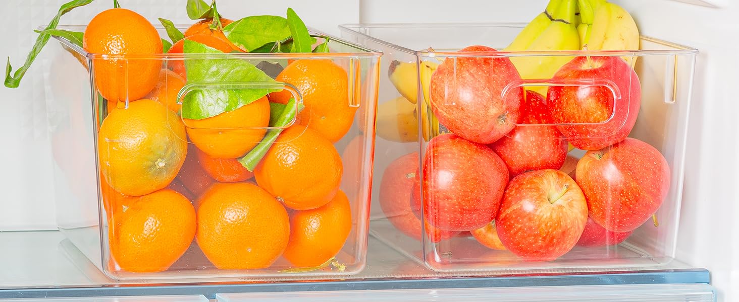 ClearSpace Clear Plastic Storage Bins - Pantry Organizers & Storage Containers, Cabinet Organizer - Home Organization Must Haves for Kitchen, Laundry Room, Office, Closet, Garage & Freezer detail 5