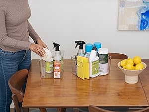 ClearSpace Clear Plastic Storage Bins - Pantry Organizers & Storage Containers, Cabinet Organizer - Home Organization Must Haves for Kitchen, Laundry Room, Office, Closet, Garage & Freezer detail 9