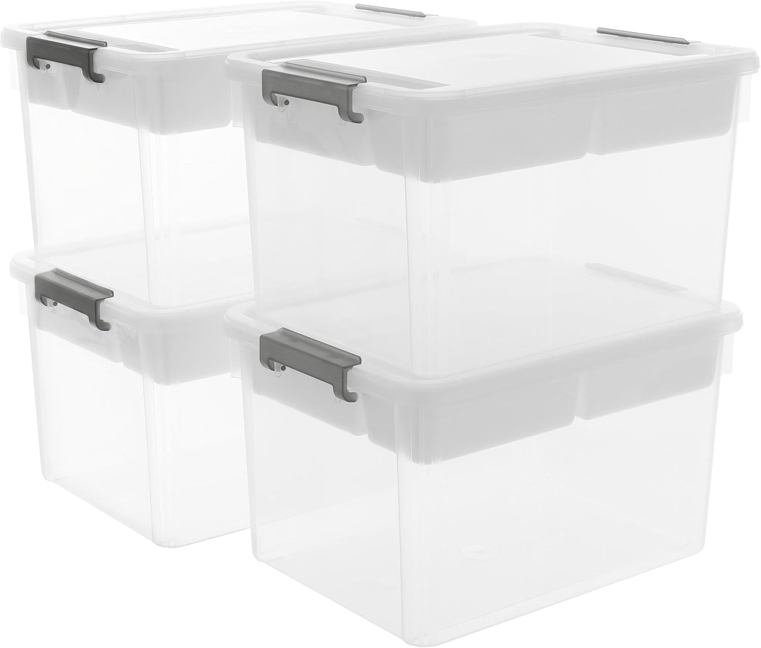 Citylife 17 QT Plastic Storage Box with Removable Tray Craft Organizers and Storage Clear Storage Container for Organizing Bead, Tool, Sewing, Playdoh detail 11