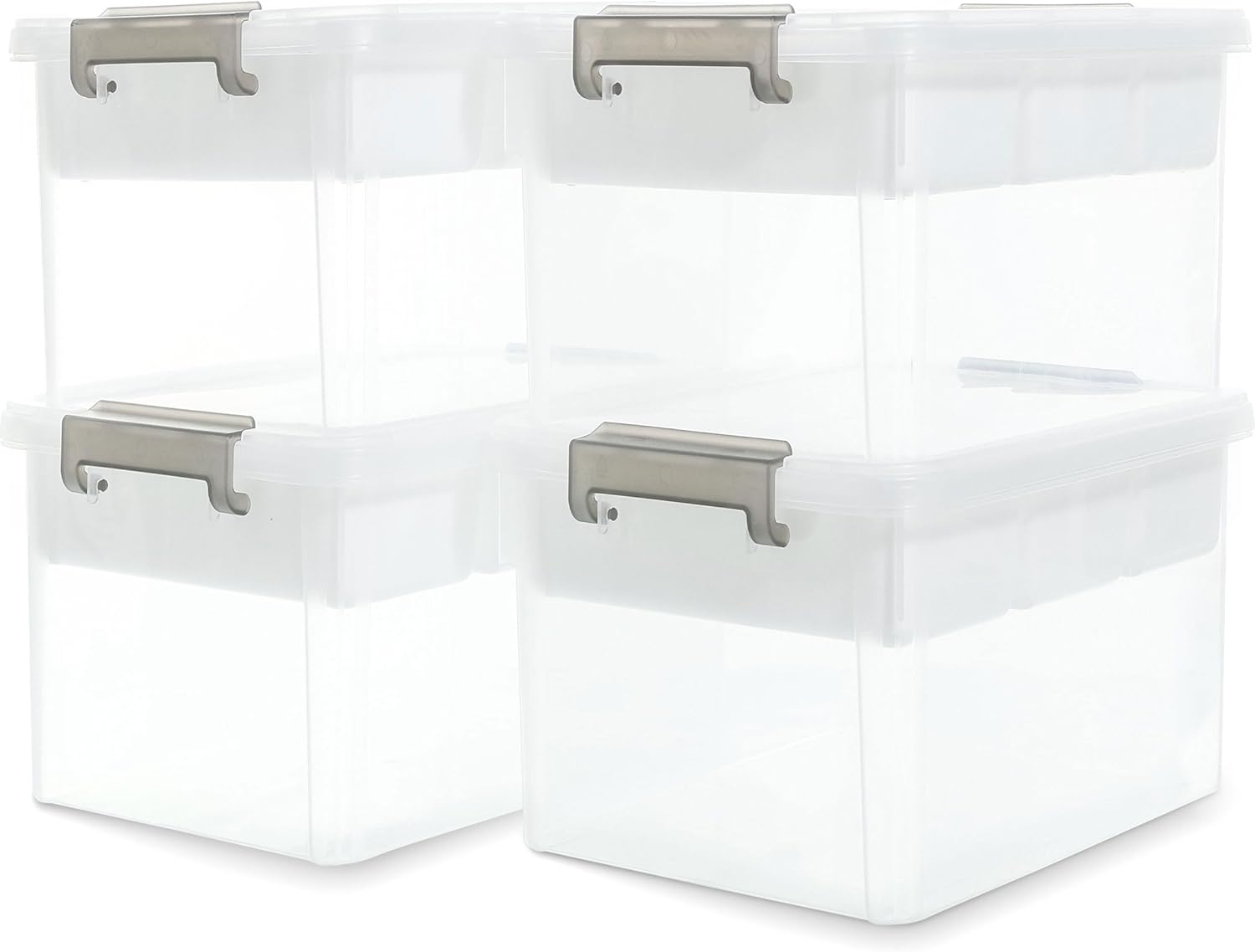 Citylife 17 QT Plastic Storage Box with Removable Tray Craft Organizers and Storage Clear Storage Container for Organizing Bead, Tool, Sewing, Playdoh detail 12
