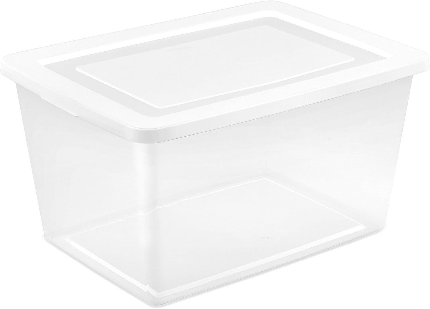 Sterilite 12-Pack 6 Quart Storage Boxes, Stackable Clear Plastic Bins with Snap-On Lids - Heavy-Duty Organizing Containers for Closet, Bathroom, and Office detail 11