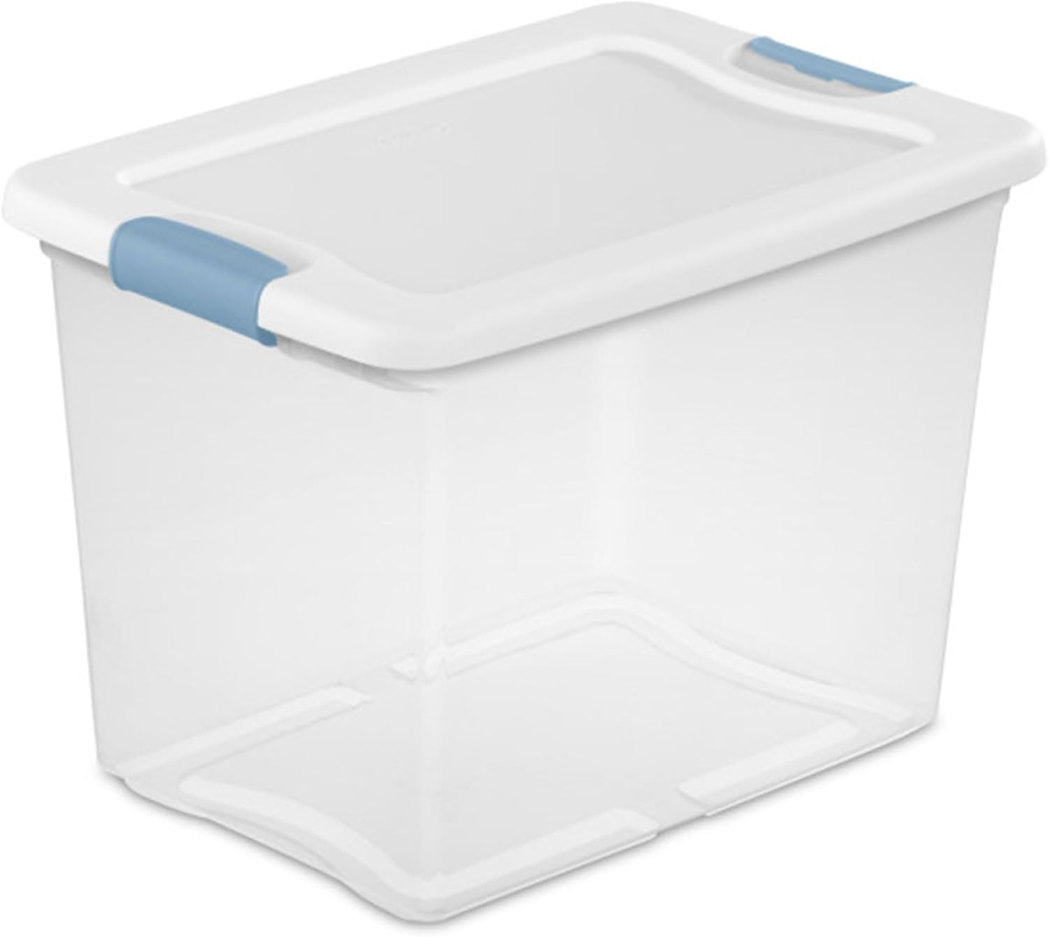 Sterilite 6 Pack Latching Box, Clear Plastic 25 Quart Storage Container with Lid, Stackable Underbed Storage Bin Organizer for Home, Closet, Bedroom, Dorm Room and Apartment Use detail 14