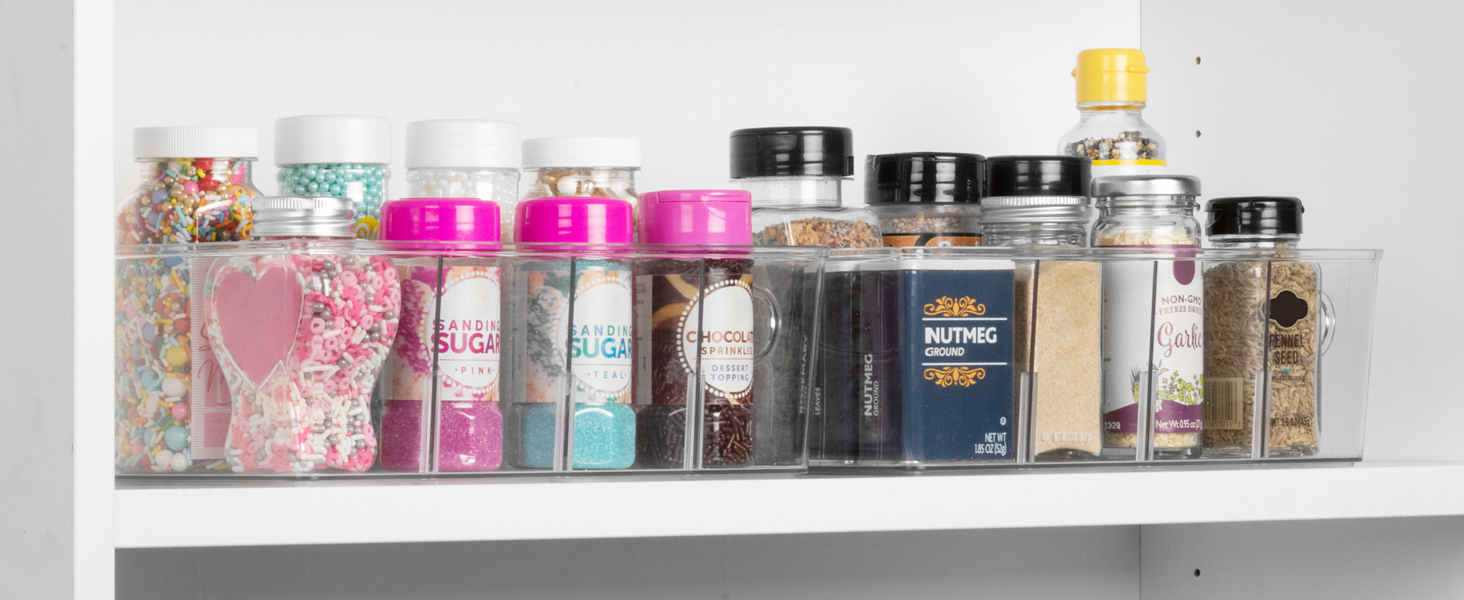 ClearSpace Pantry Organizers and Storage, Cabinet & Kitchen Organizer and Storage - Fridge Organizer, Drawer Organizer and Snack Organizer - Refrigerator and Cupboard Shelf Organizer detail 4